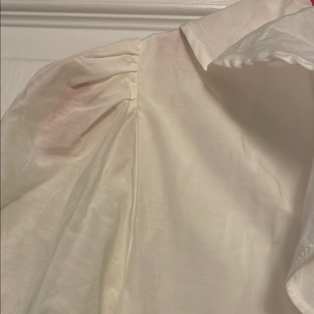 White Ruffled Blouse - Picture 5 of 7